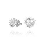 Brinco Coração e Brilhantes 2.5 CT