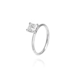 Anel Solitário Diamante Princess 1 CT