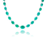 Colar Esmeraldas Ovais 29 CT