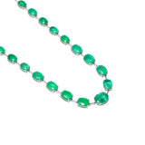 Colar Esmeraldas Ovais 29 CT