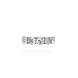 Meia Aliança Diamantes Brilhantes 3.5 CT