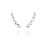 Brinco Ear Cuff Diamantes Brilhantes 2.5 CT