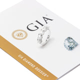 Meia Aliança Diamantes Coração  2.04 CT