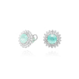 Brinco Cushion Turmalina Paraíba e Brilhantes 12.55 CT
