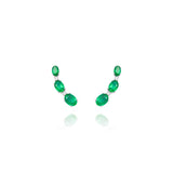 Ear Cuff Esmeraldas e Brilhantes 5.5 CT