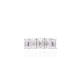 Meia Aliança Diamantes Emerald Cut 7.54 CT