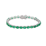 Pulseira Esmeralda Oval 10 CT