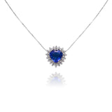 Colar Coração Tanzanita e Brilhantes 5.35 CT