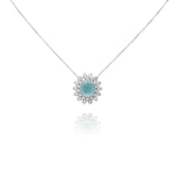 Colar Turmalina Paraíba e Brilhantes 2.1 CT