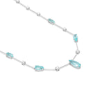 Colar Turmalina Paraíba e Brilhantes 4.83 CT