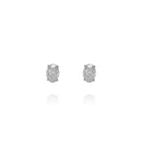 Brinco Solitário  Oval Diamantes Brilhantes 2.36 CT