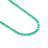 Colar Riviera Oval Esmeralda Colombiana 33.5 CT