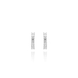 Brinco Argola Diamantes Baguete 3.5 CT