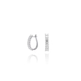 Brinco Argola Diamantes Baguete 3.5 CT