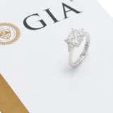 Anel Solitário Three Stone Princess 3.7 CT