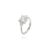 Anel Solitário Three Stone Princess 3.7 CT