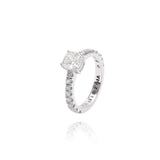 Anel Solitário Diamante e Brilhantes 2.3 CT