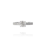 Anel Solitário Diamante e Brilhantes 2.3 CT