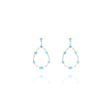Brinco Argola Turmalina Paraíba e Brilhantes 3.27 CT