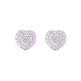 Brinco Pizza Coração Diamantes Variados 0.75 CT