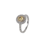 ANEL BRILHANTES FANCY YELLOW E BRILHANTES 1.4 CT