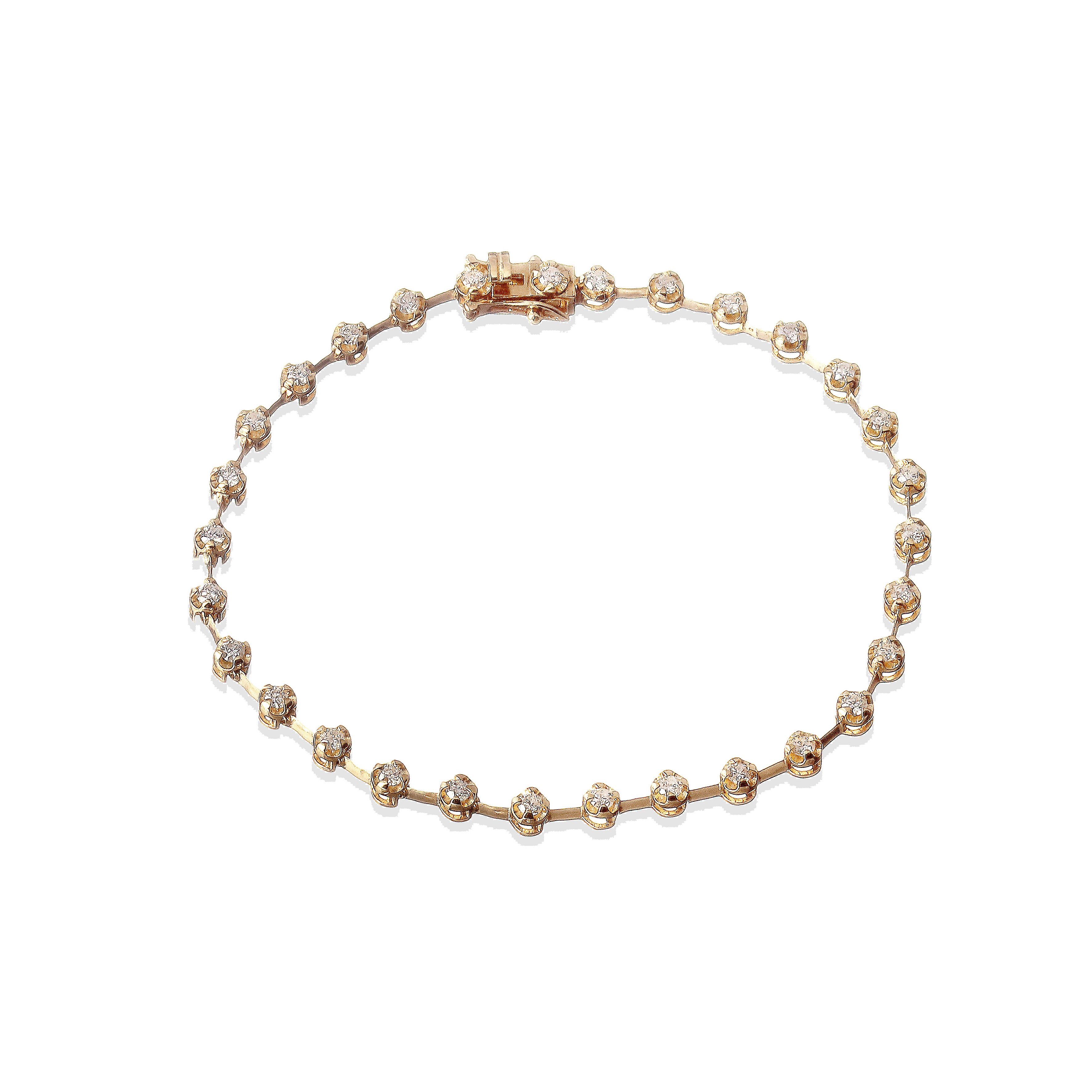 Pulseira Riviera Brilhantes 1,3 CT Suria – vista frontal